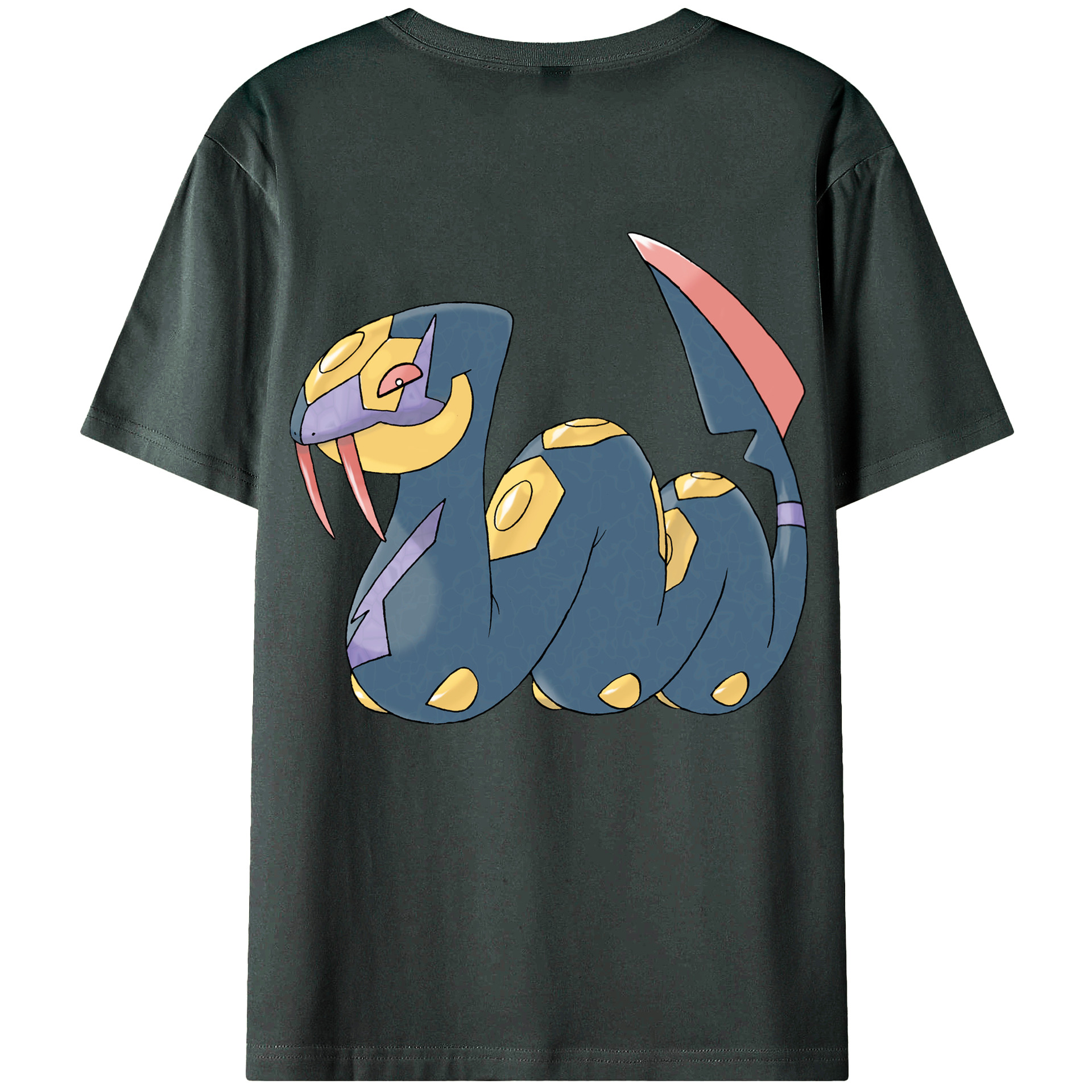 （画像用） ポケットモンスター Pokémon 綿100％ メンズ半袖Tシャツ（バックプリント） 通気性